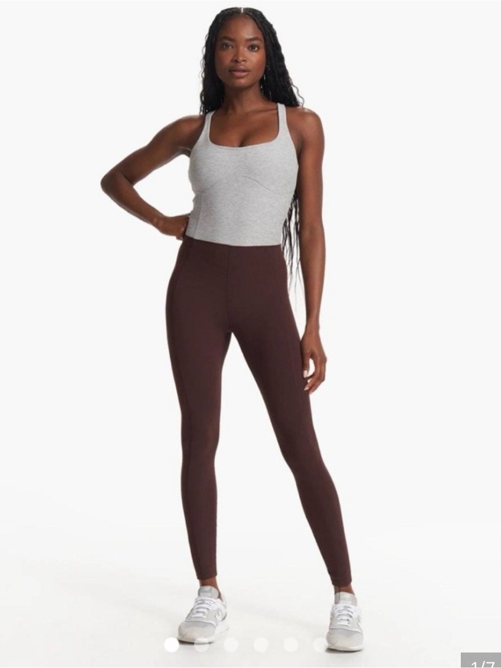 Vuori Color block Jumpsuit NWOT. Size small. Grey and maroon (plum)